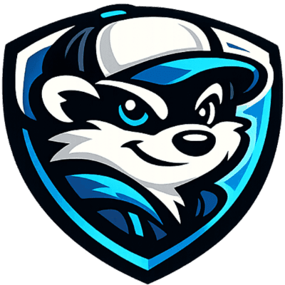 Badger mascot standing