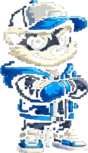 Badger mascot standing